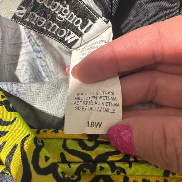 Longitude One Piece Bathing Suit Multicolour Pattern Size - Picture 14 of 14